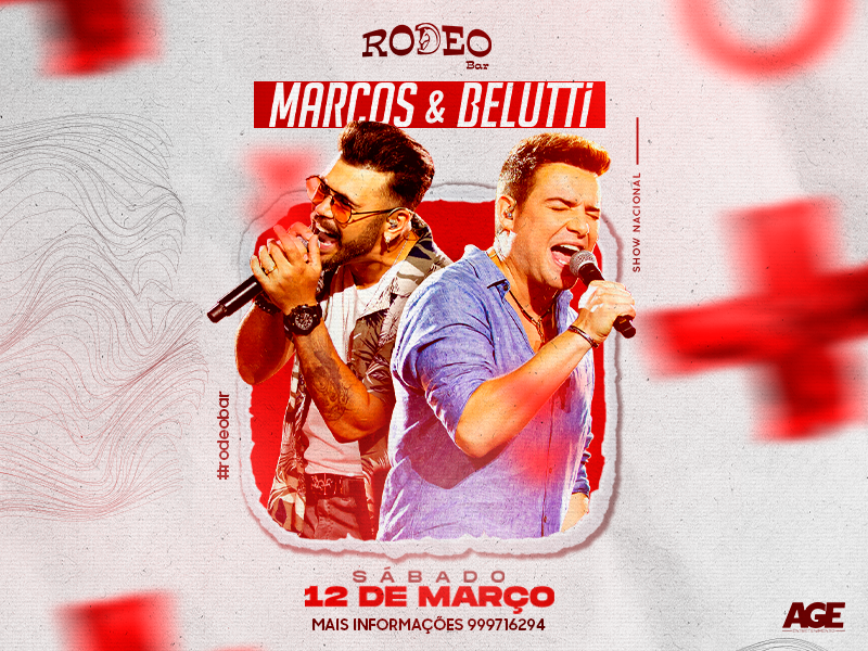 Banner do show da dupla Marcos e Belutti em Curitiba com promoção exclusiva da Massa FM