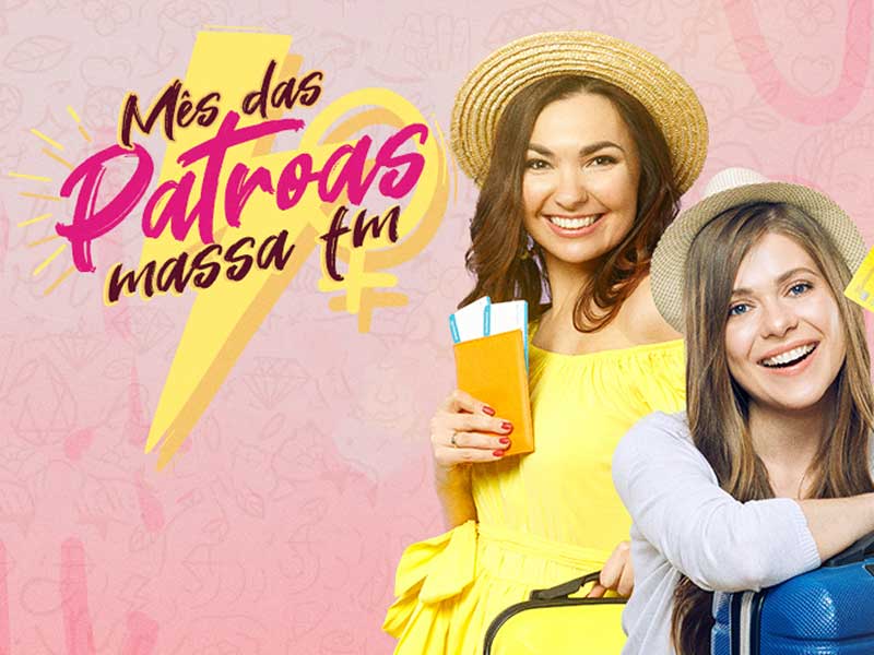 Banner da promoção Mês das Patroas da Massa FM